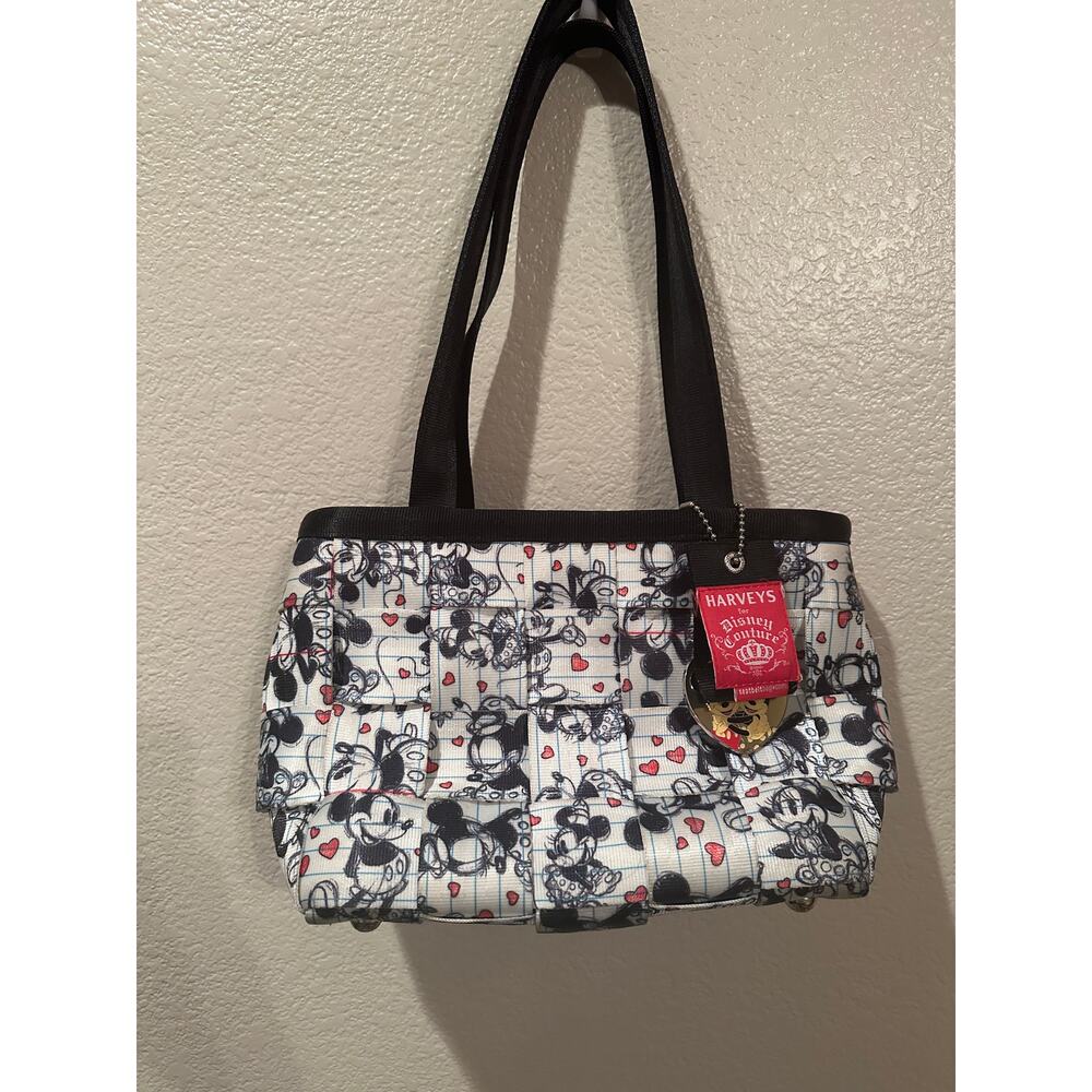 NWOT Disney Harveys Mickey Mouse Loves Minnie Mouse Sketch Seat belt Bag